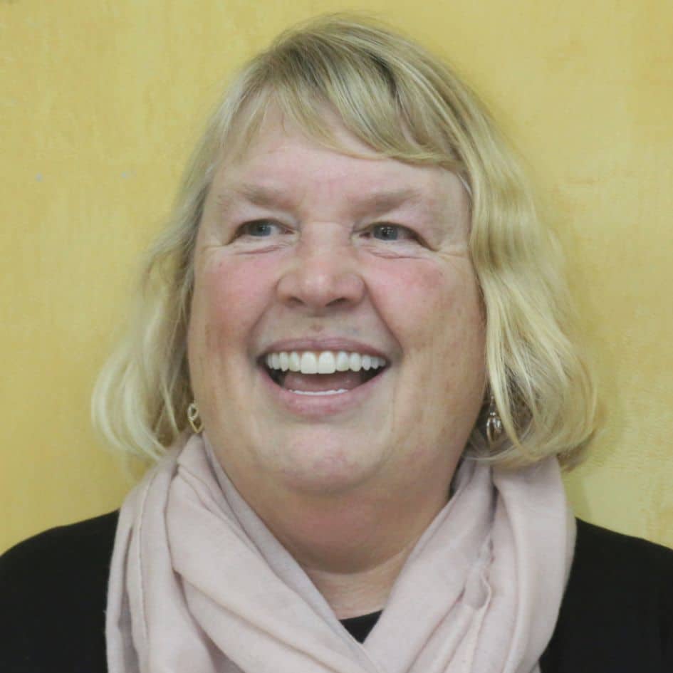 patient face picture after implant treatment in dentist leicester